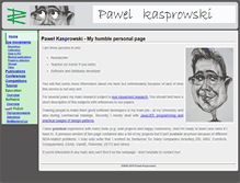 Tablet Screenshot of kasprowski.pl